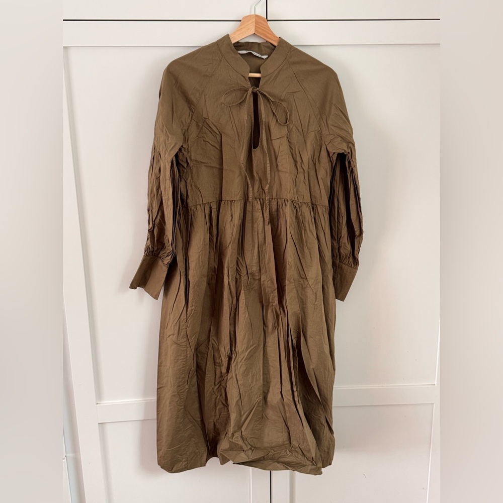 A Bronze Age House Dress - Smoked Olive